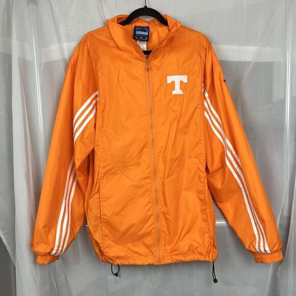 Vintage Tennessee Volunteers Adidas nylon windbreaker embroidered jacket logo XL - Picture 1 of 10